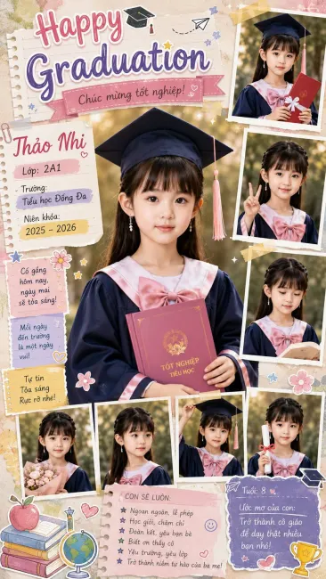Prompt tốt nghiệp cho các bé