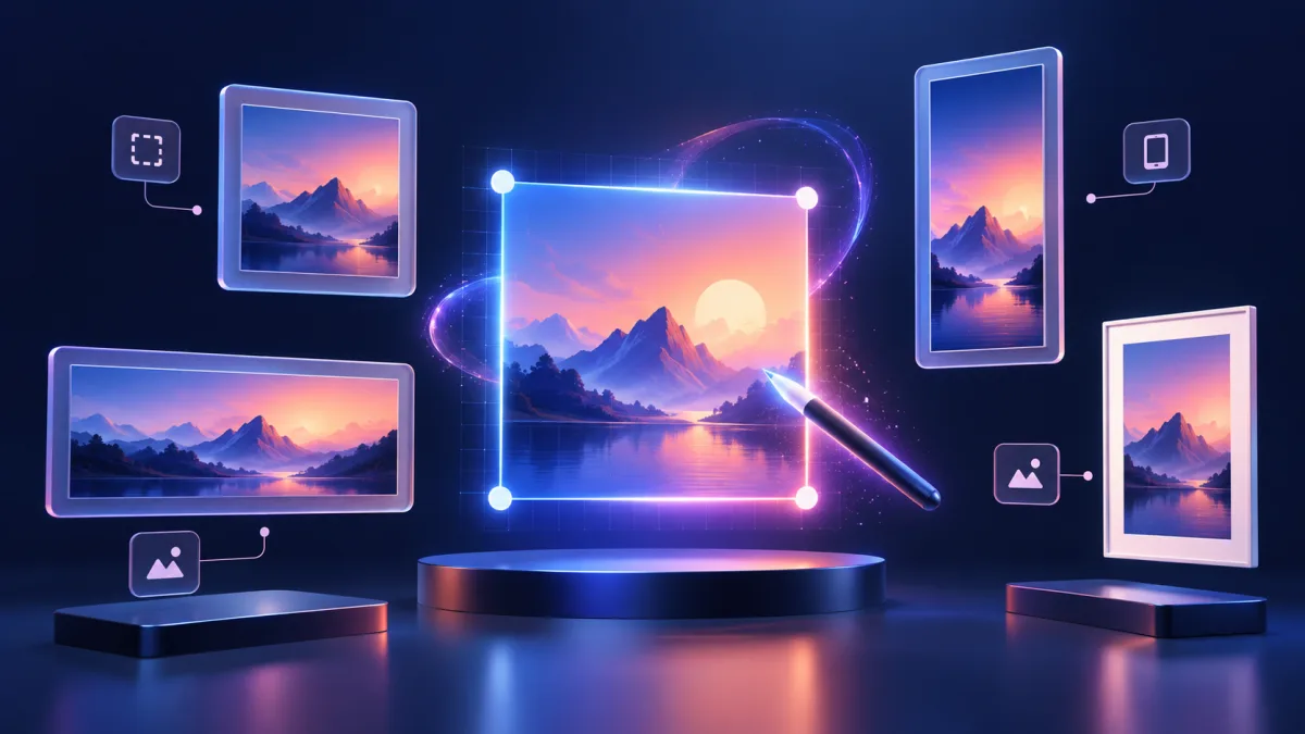 Chọn tỷ lệ ảnh AI cho Facebook, TikTok, website và in ấn