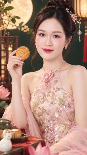 Prompt tạo ảnh trung thu trong trẻo